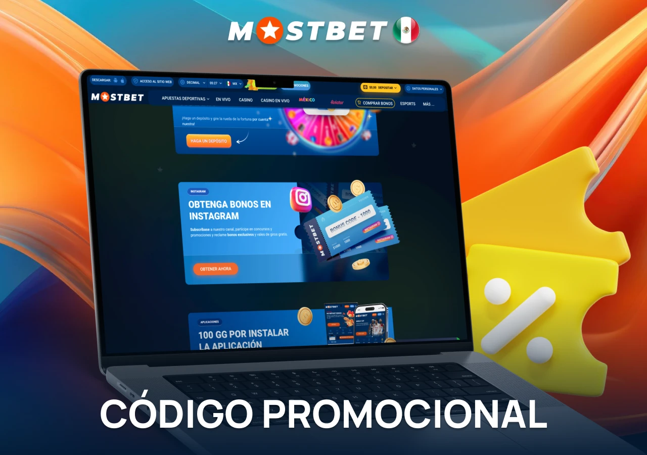 Códigos promocionales disponibles en las redes sociales de la casa de apuestas