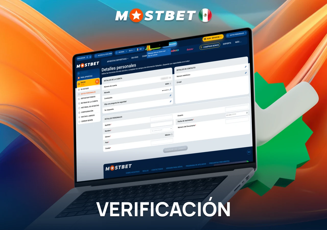 Verificación de cuenta en Mostbet Casino