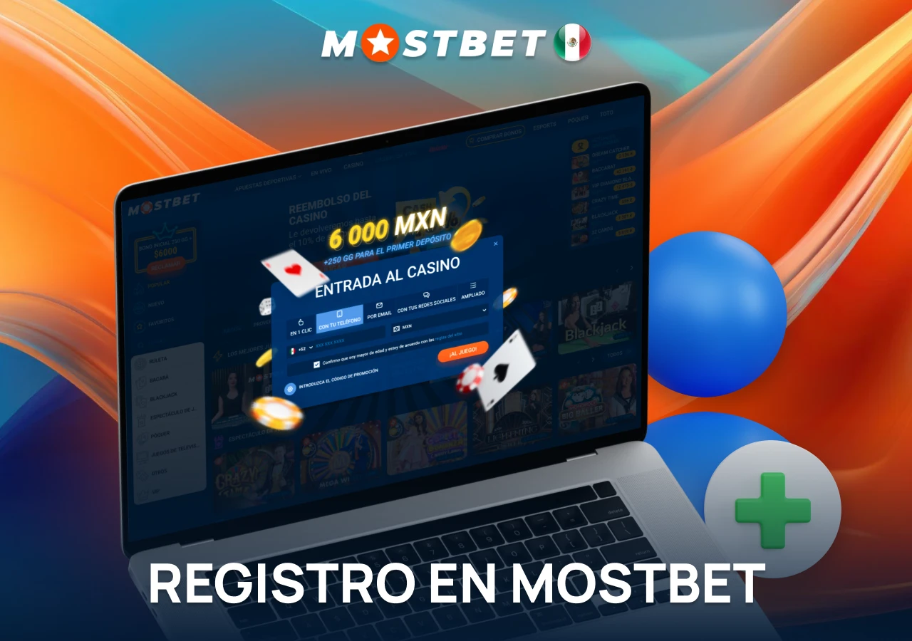 Registrar una cuenta en el casino en línea Mostbet