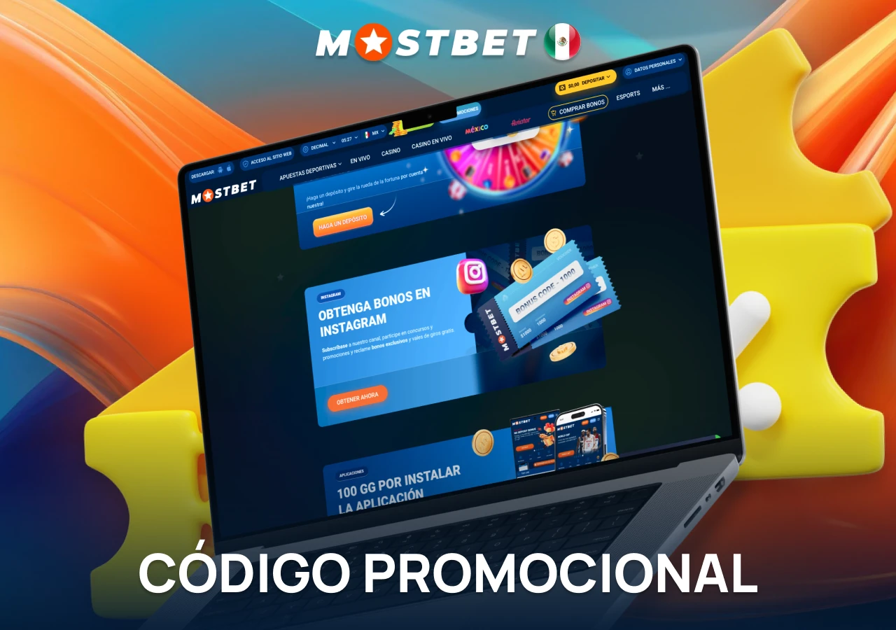 Código promocional para bonos especiales en Mostbet